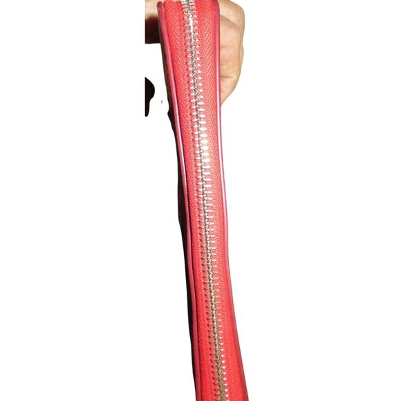 Coach Signature Floral Print Zip Around Accordion Wallet Durable Coated Canvas - Picture 5 of 9